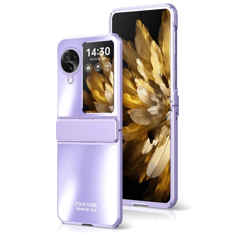 Für Oppo Find N3 Flip 5G Hard PC Handyhülle Scharnier-Design Frost Veredelung Schutzhülle - Lila