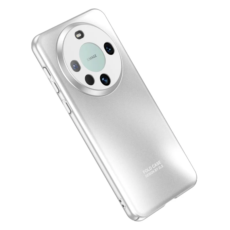 For Huawei Mate 60 Pro Hard PC Phone Back Case Anti-drop Mobile Phone Shell Cover - Silver