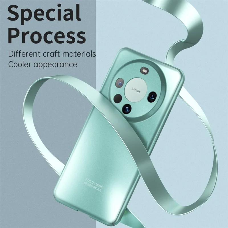 For Huawei Mate 60 Pro Hard PC Phone Back Case Anti-drop Mobile Phone Shell Cover - Silver