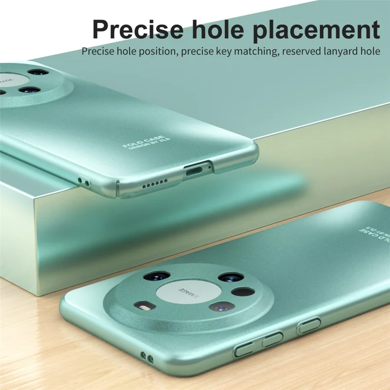 For Huawei Mate 60 Pro Hard PC Phone Back Case Anti-drop Mobile Phone Shell Cover - Silver