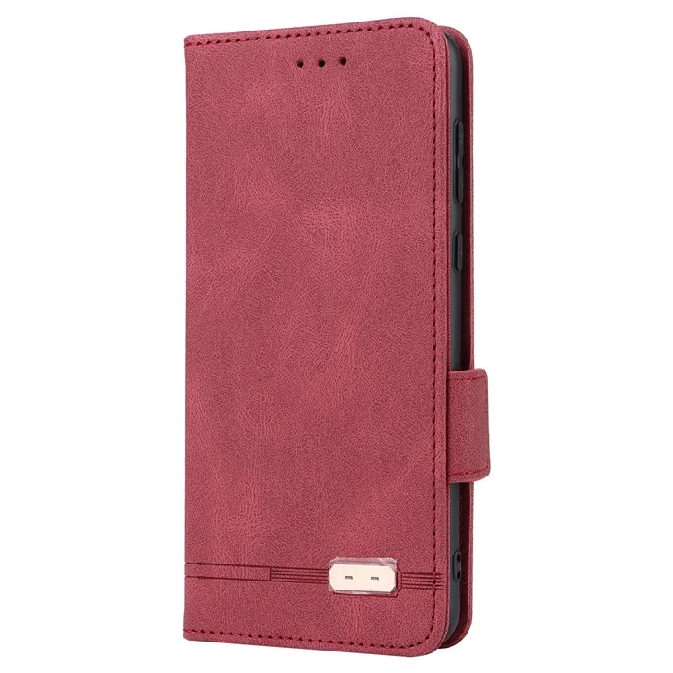 Per Huawei Mate 60 Pro Hardware Decor Stand Phone Case PU Leather Wallet Cover - Rose