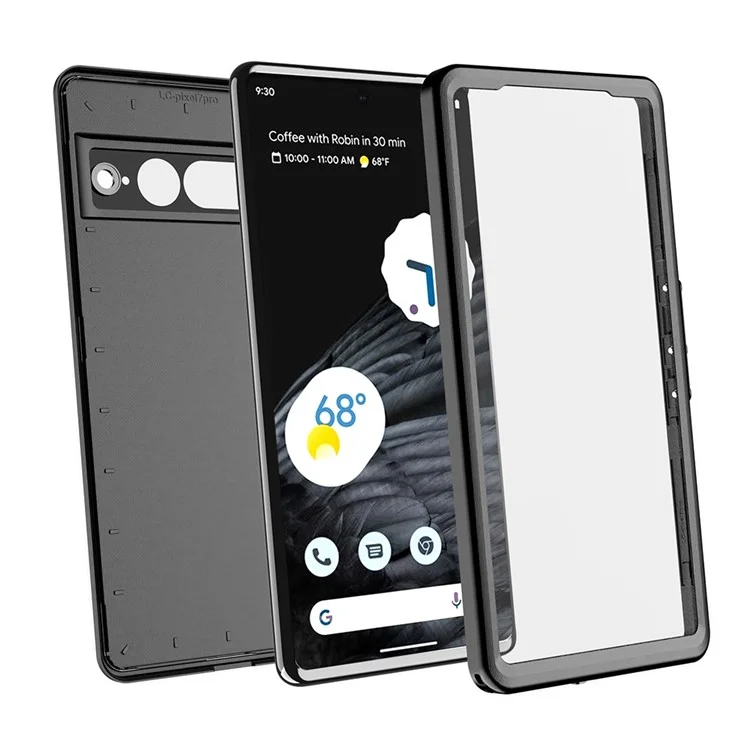 Para el caso del teléfono Google Pixel 7 Pro 5G FS Series IP68 a prueba de agua, carcasa de PC+TPU antiabrasión