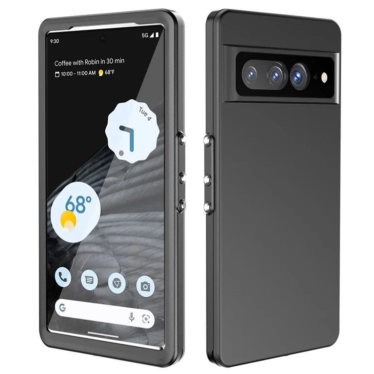 Para el caso del teléfono Google Pixel 7 Pro 5G FS Series IP68 a prueba de agua, carcasa de PC+TPU antiabrasión