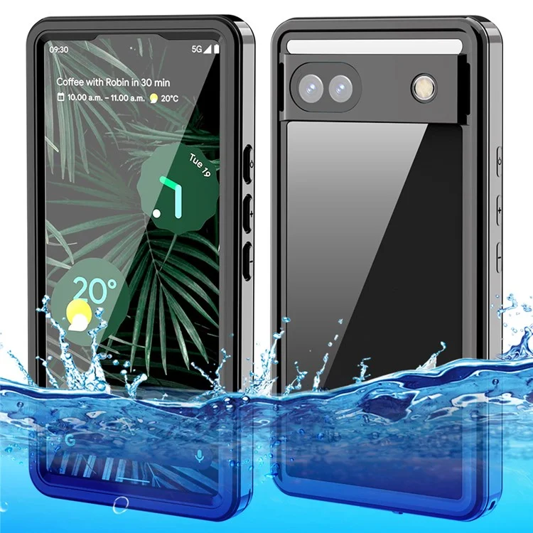 For Google Pixel 6a FS Series IP68 Waterproof Diving Case Anti-fall Full Protection Phone Clear Cover Shell