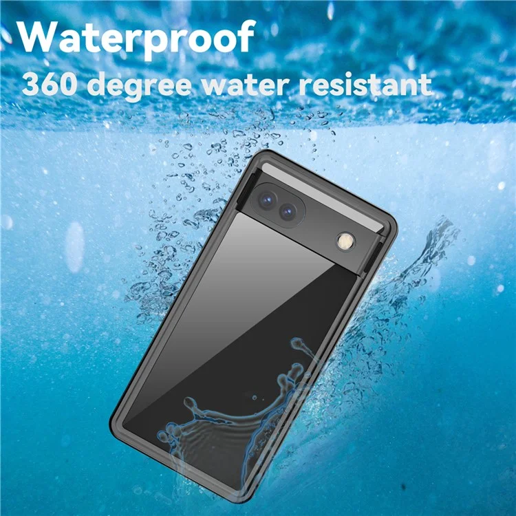 For Google Pixel 6a FS Series IP68 Waterproof Diving Case Anti-fall Full Protection Phone Clear Cover Shell