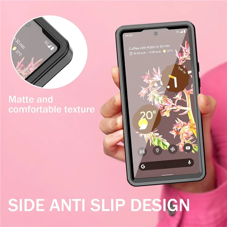 For Google Pixel 6a FS Series IP68 Waterproof Diving Case Anti-fall Full Protection Phone Clear Cover Shell