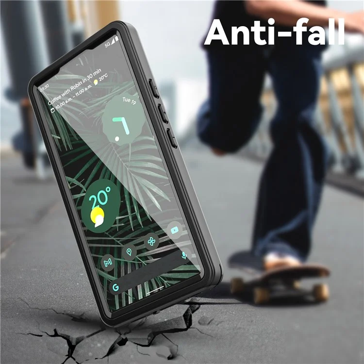 For Google Pixel 6a FS Series IP68 Waterproof Diving Case Anti-fall Full Protection Phone Clear Cover Shell