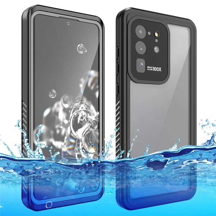 FS Series IP68 Waterproof Case For Samsung Galaxy S20 Ultra Transparent All Inclusive Phone Protective Shell