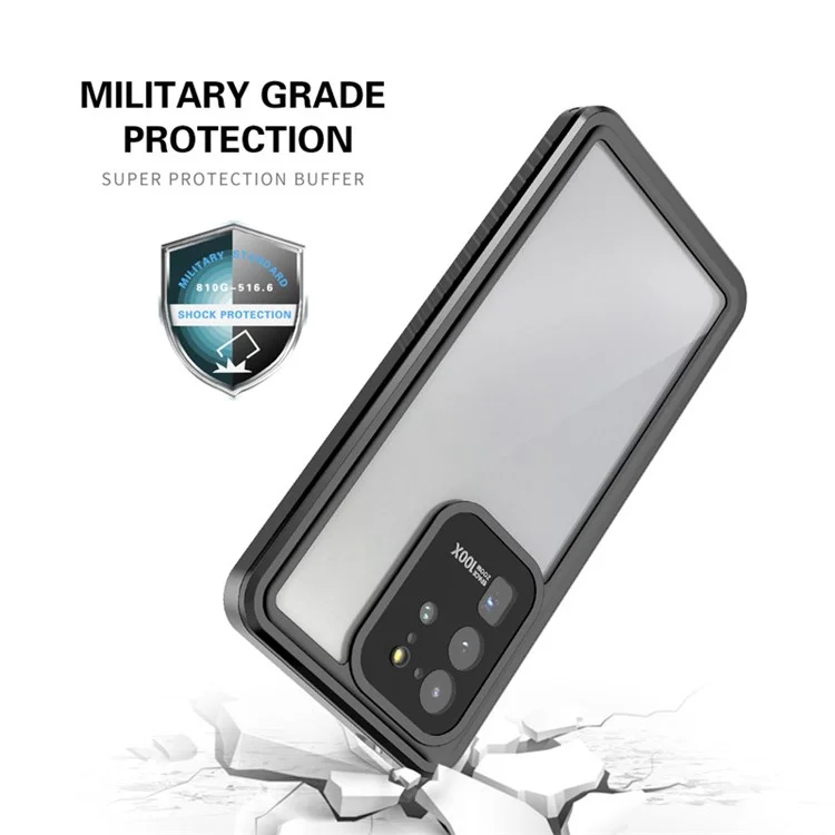 FS Series IP68 Waterproof Case For Samsung Galaxy S20 Ultra Transparent All Inclusive Phone Protective Shell