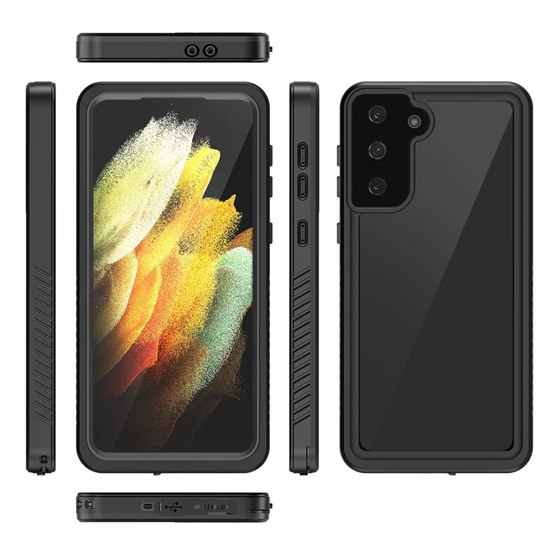 For Samsung Galaxy S21+ 5G FS Series IP68 Waterproof Anti-drop Case Diving Shock-proof Clear Cell Phone Cover