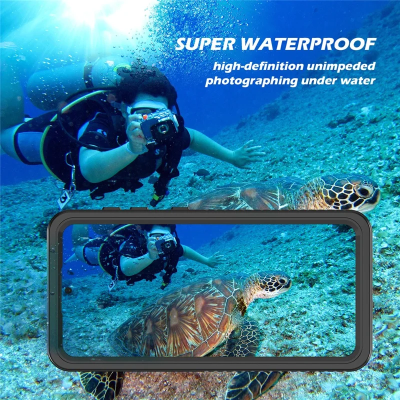 For Samsung Galaxy S21+ 5G FS Series IP68 Waterproof Anti-drop Case Diving Shock-proof Clear Cell Phone Cover