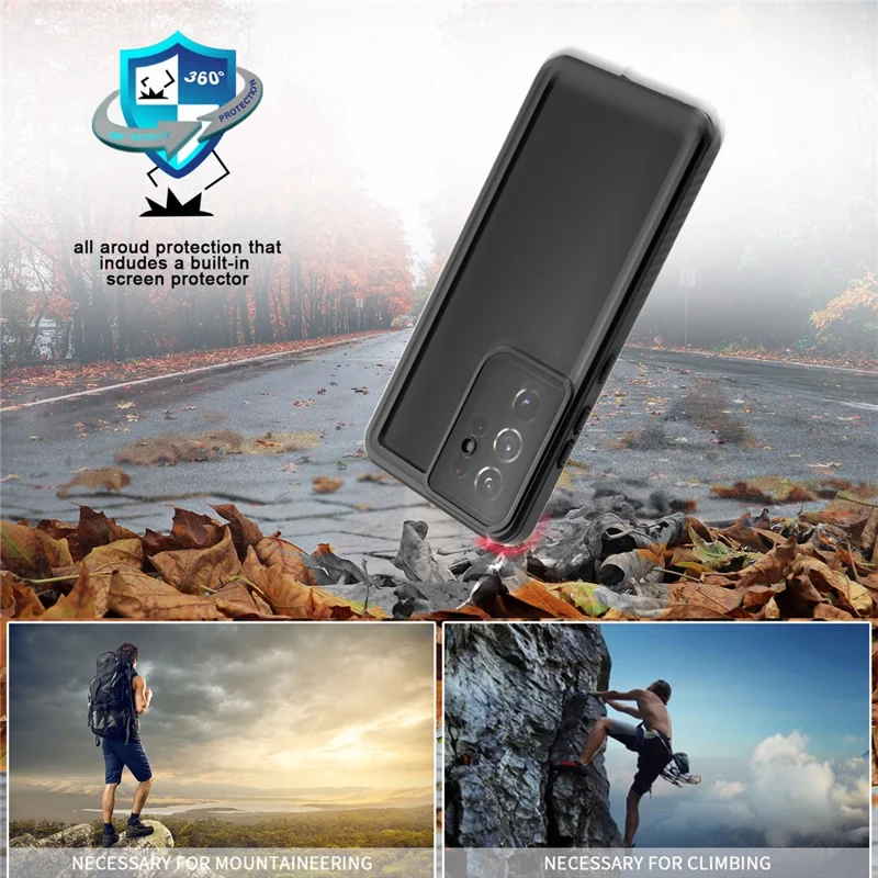 IP68 Waterproof Case For Samsung Galaxy S21 Ultra 5G FS Series 2m Drop-proof Phone Cover Protector