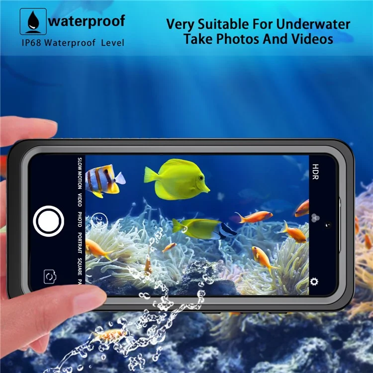 IP68 Caixa à prova d'água e a prova de queda para Samsung Galaxy S21 FE 5G FS Series Capa de telefone móvel de PC claro + TPU