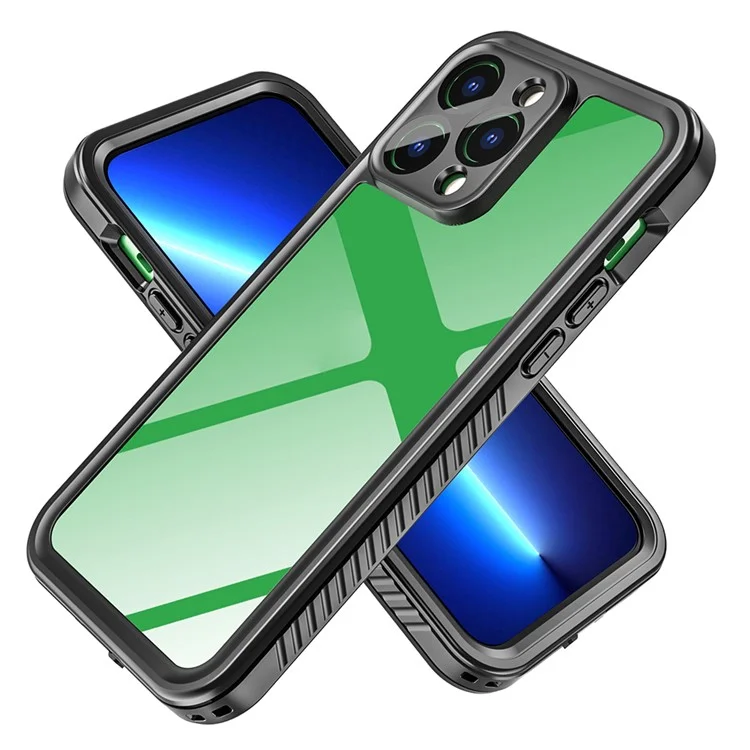 FS Series For iPhone 14 Pro Max Funda Protectora para Buceo Impermeable y Resistente al Polvo Cubierta Transparente