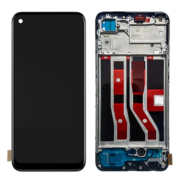 Для Oppo A74 4G / A95 4G ​​класса C OLED Screen и Digitizer Assembly + Part Part (без Логотипа)