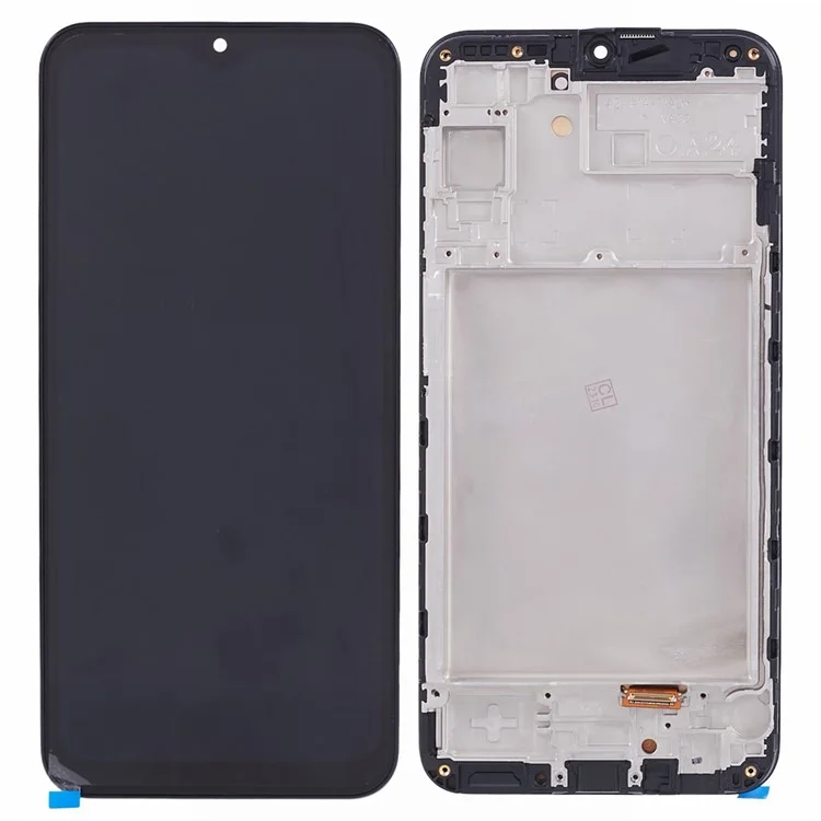 Para Samsung Galaxy A24 4G (162,1 x 77,6 x 8,3 mm) A245 Pantalla y ensamblaje de digitalizador OEM Grado S AMOLED + Parte del marco (sin logotipo)
