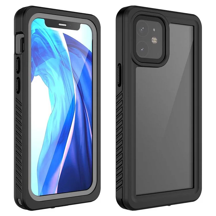 FS Series For iPhone 12 mini Snorkeling Diving Case IP68 Waterproof Full Sealed Clear Phone Cover