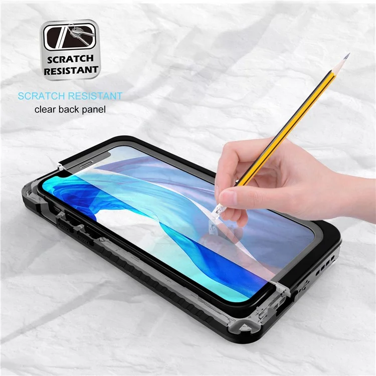 FS Series For iPhone 12 mini Snorkeling Diving Case IP68 Waterproof Full Sealed Clear Phone Cover