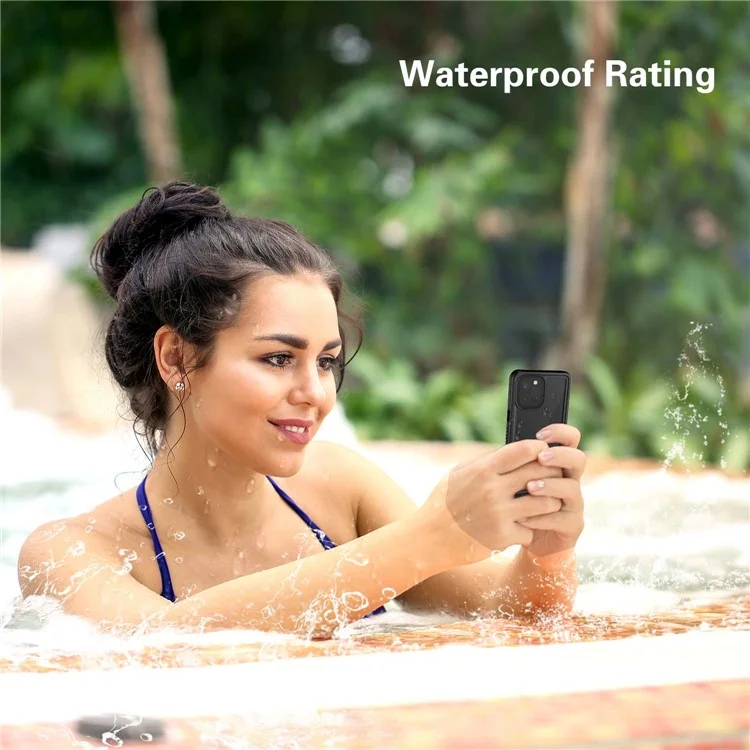 For iPhone 12 Pro FS Series IP68 Waterproof Dustproof Case Clear Full Body Shockproof Phone Cover
