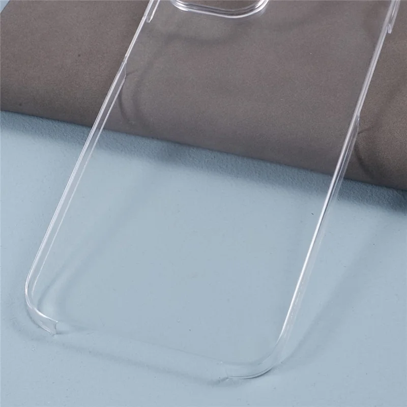 Para iPhone 15 Capa Transparente TPU Quadro+Acrílic Traseiro+Protetor de Tela PET Capa de Telefone