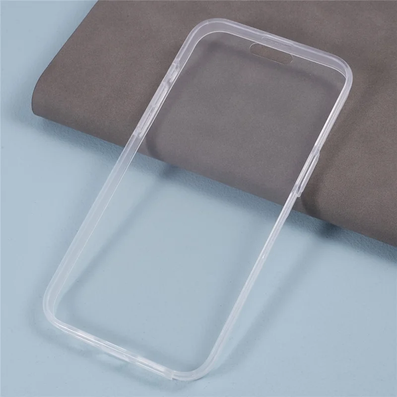 Für iPhone 15 Pro Max Klare Hülle TPU+Acryl Handyhülle mit PET-Bildschirmfolie