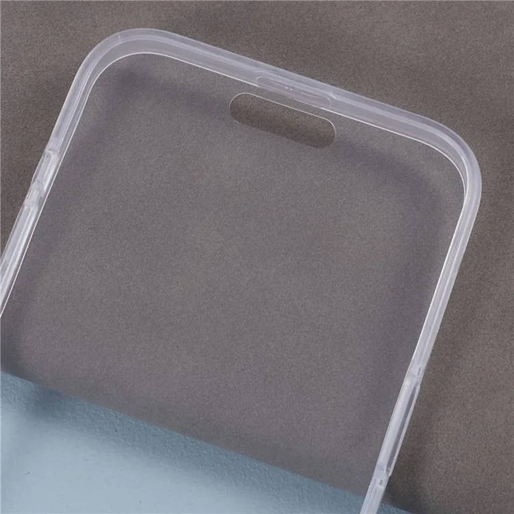 For iPhone 15 Pro Clear Case Full Protection Acrylic+PET+TPU Phone Cover