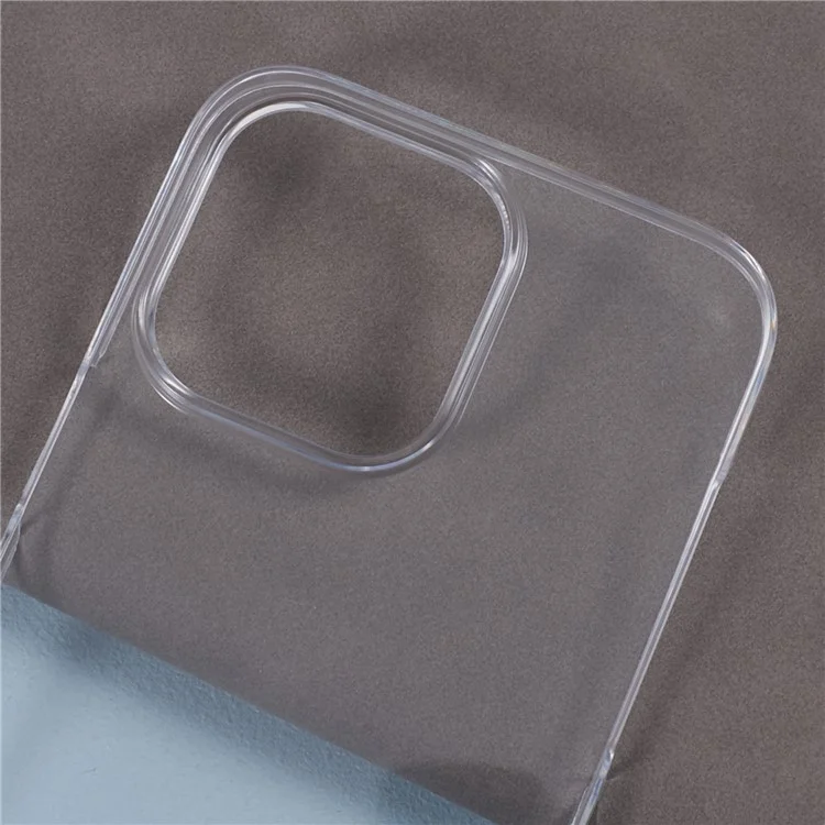 For iPhone 15 Pro Clear Case Full Protection Acrylic+PET+TPU Phone Cover