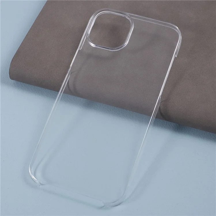 For iPhone 15 Plus Phone Case TPU Frame+Acrylic Back+PET Screen Protector Cover