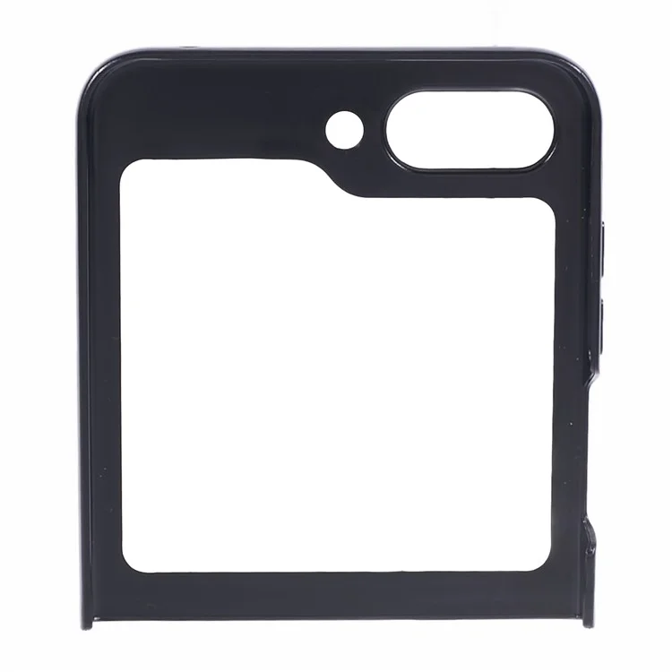 For Samsung Galaxy Z Flip5 5G Case Crocodile Texture PC Mobile Phone Cover - Black