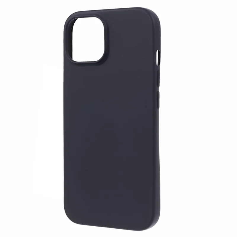 TPU Phone Protector for iPhone 15 Plus Case Slim-Fit Matte Phone Shell - Black