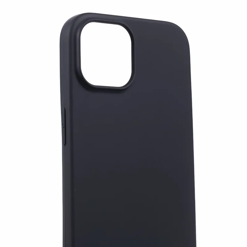 TPU Phone Protector for iPhone 15 Plus Case Slim-Fit Matte Phone Shell - Black