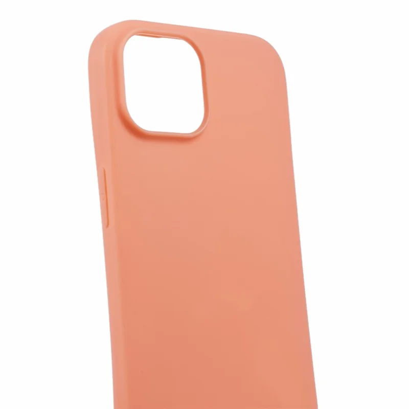 For iPhone 15 Case Anti-Fingerprint TPU Mobiltelefon Skal Dæksel - Orange