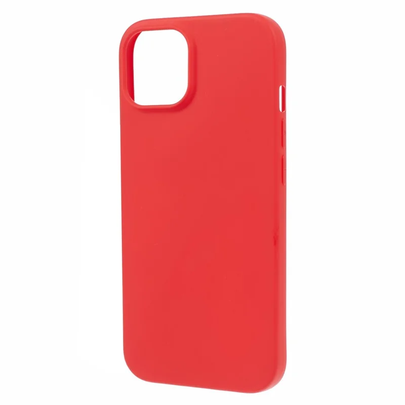For iPhone 15 Case Anti-Fingerprint TPU Cell Phone Shell Cover - Red