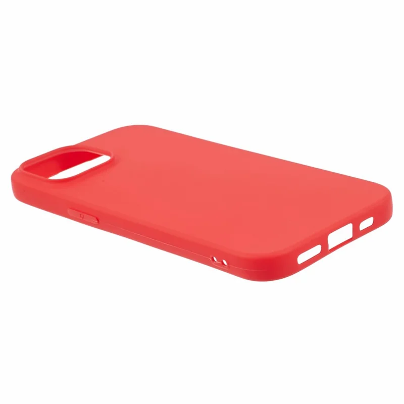 For iPhone 15 Case Anti-Fingerprint TPU Cell Phone Shell Cover - Red