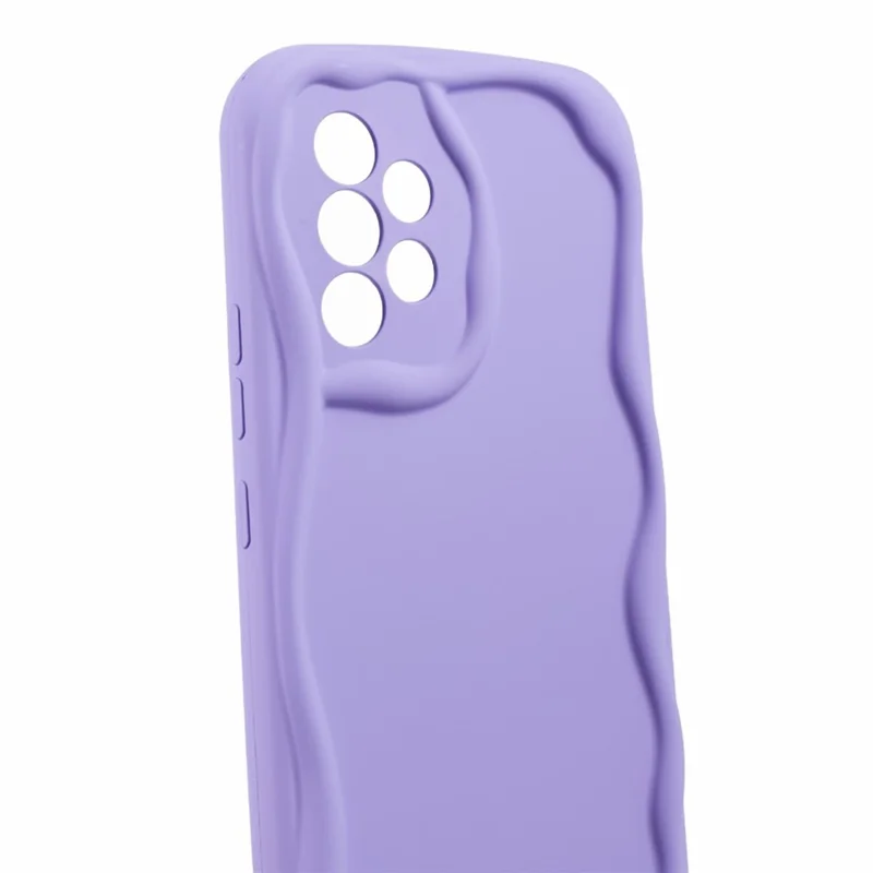 Für Samsung Galaxy A23 4G / A23 5G (Globale Version) Hülle TPU Handyhülle Gummierter Shell - Lila