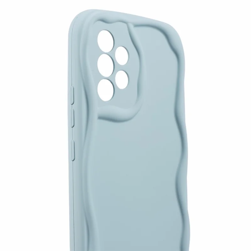 For Samsung Galaxy A23 4G / A23 5G (Global Version) Case TPU Phone Cover Rubberized Shell - Baby Blue