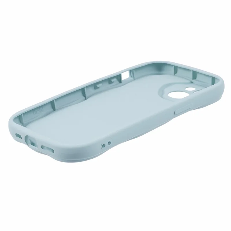 For iPhone 15 Case Candy Color Rubberized Anti-scratch TPU Phone Back Cover - Baby Blue