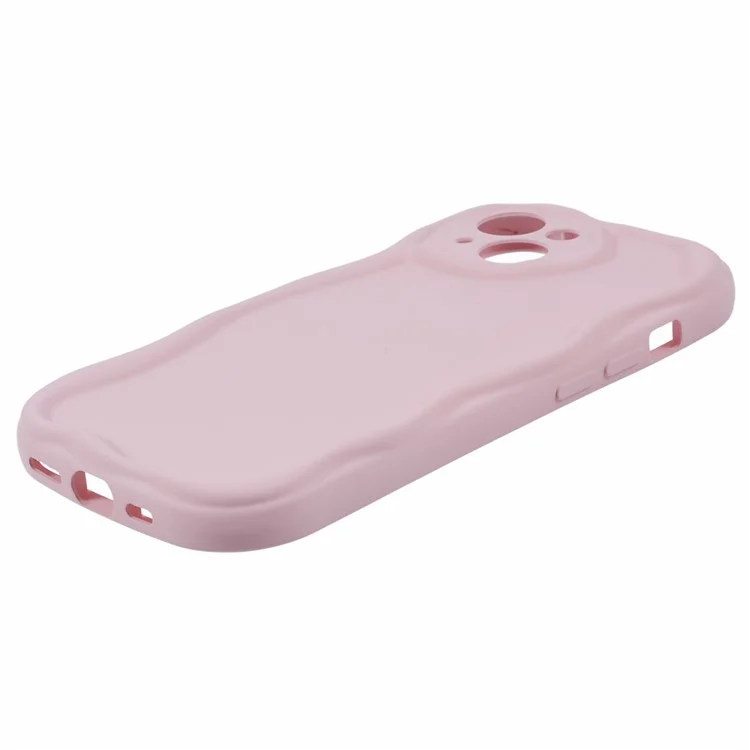 Für iPhone 14 Plus Case Rubberized Candy Color Kratzsicherer Telefon-TPU-Abdeckung - Pink