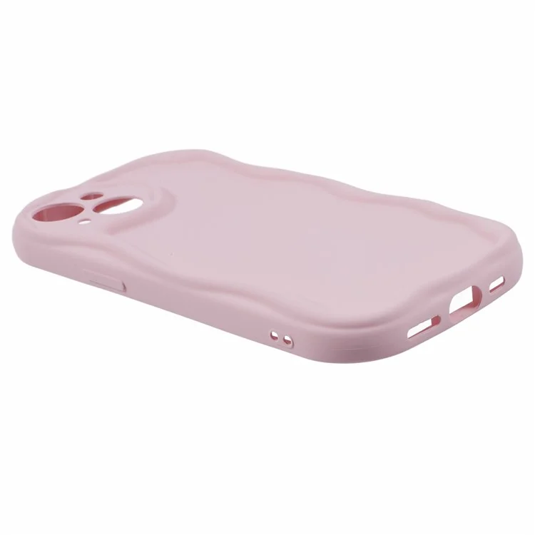 Für iPhone 14 Plus Case Rubberized Candy Color Kratzsicherer Telefon-TPU-Abdeckung - Pink