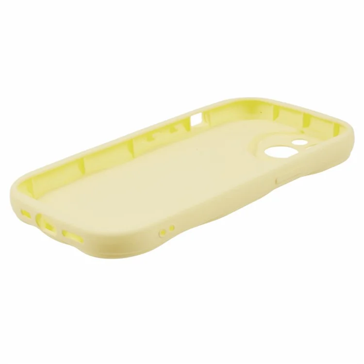 Coque pour iPhone 13 Anti-rayures Couleur Candy Doux TPU Couverture de téléphone en caoutchouc - Jaune