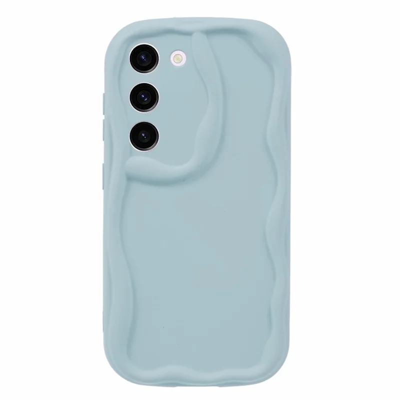 TPU Phone Cover for Samsung Galaxy S21 FE 5G Case Rubberized Slim-Fit Phone Shell - Baby Blue