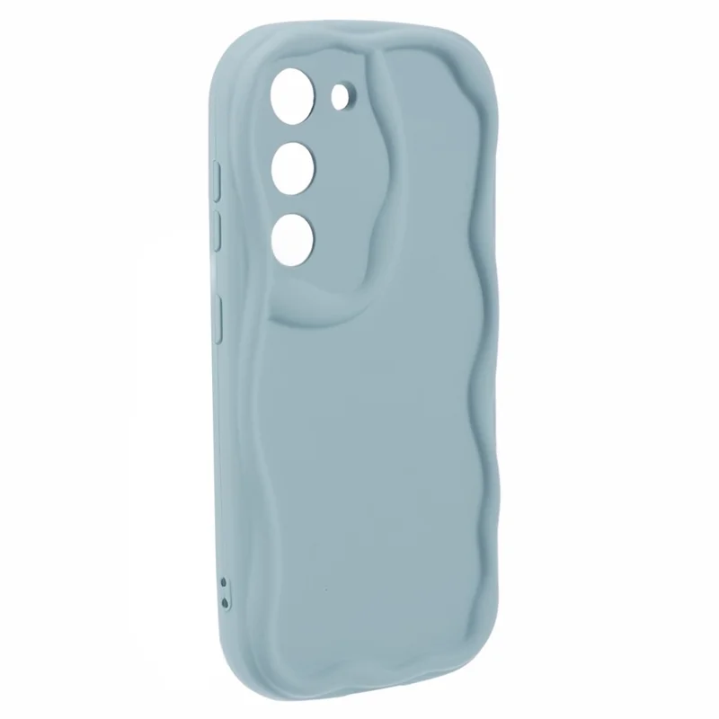 TPU Phone Cover for Samsung Galaxy S21 FE 5G Case Rubberized Slim-Fit Phone Shell - Baby Blue