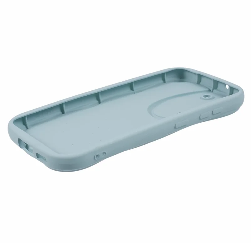 TPU Phone Cover for Samsung Galaxy S21 FE 5G Case Rubberized Slim-Fit Phone Shell - Baby Blue