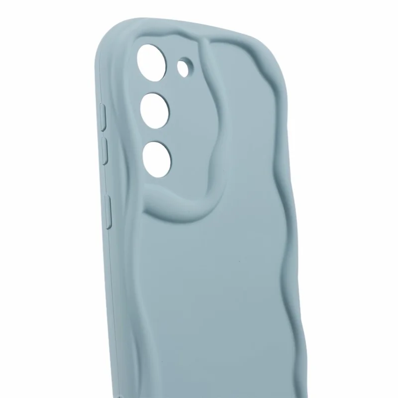 TPU Phone Cover for Samsung Galaxy S21 FE 5G Case Rubberized Slim-Fit Phone Shell - Baby Blue