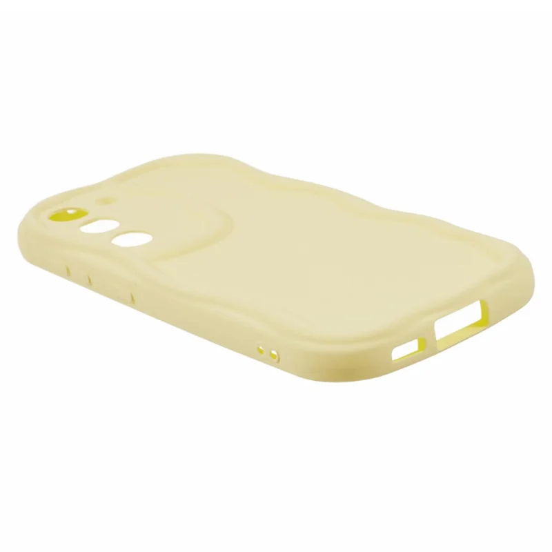 Funda de teléfono TPU para Samsung Galaxy S21 FE 5G, funda de teléfono con ajuste delgado, color amarillo