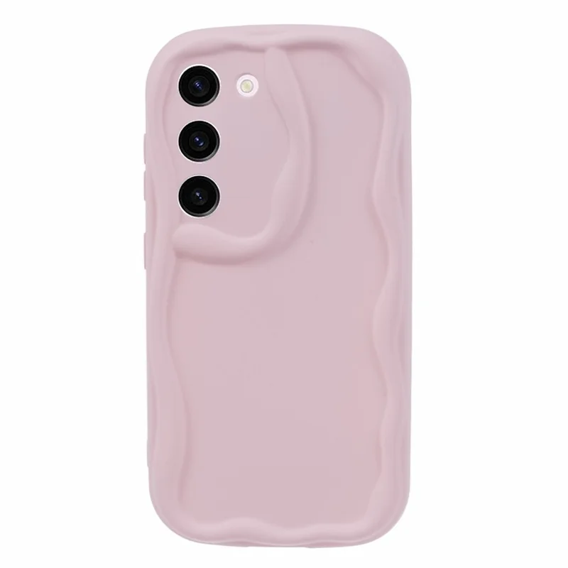 TPU Phone Cover for Samsung Galaxy S21 FE 5G Case Rubberized Slim-Fit Phone Shell - Pink