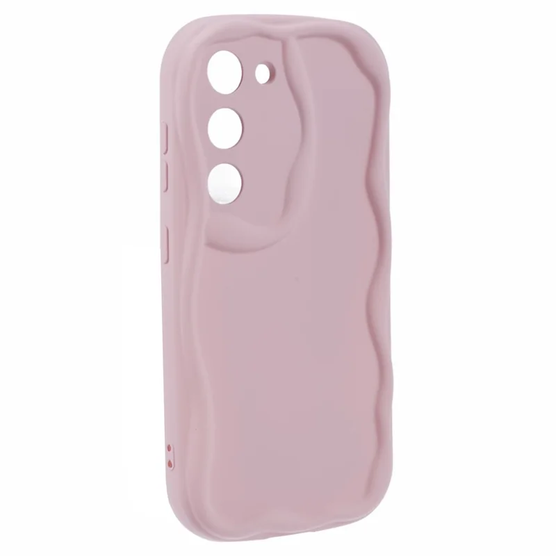 TPU Phone Cover for Samsung Galaxy S21 FE 5G Case Rubberized Slim-Fit Phone Shell - Pink