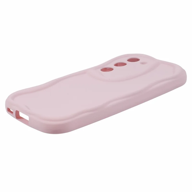 TPU Phone Cover for Samsung Galaxy S21 FE 5G Case Rubberized Slim-Fit Phone Shell - Pink