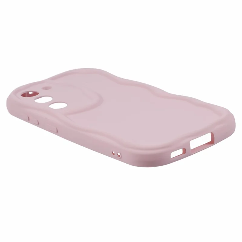 TPU Phone Cover for Samsung Galaxy S21 FE 5G Case Rubberized Slim-Fit Phone Shell - Pink