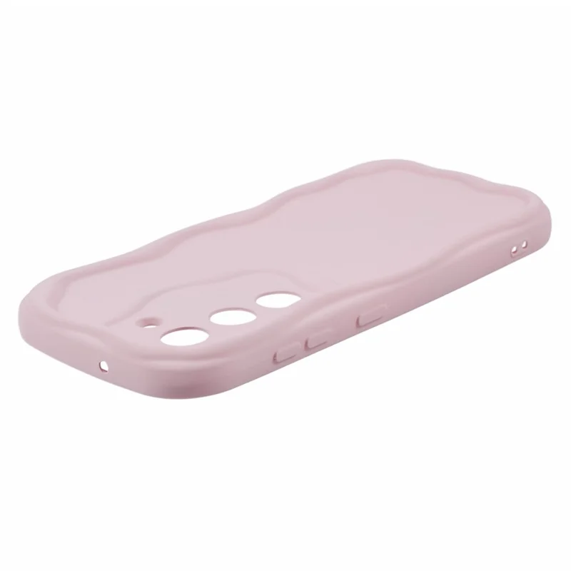 TPU Phone Cover for Samsung Galaxy S21 FE 5G Case Rubberized Slim-Fit Phone Shell - Pink